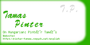 tamas pinter business card